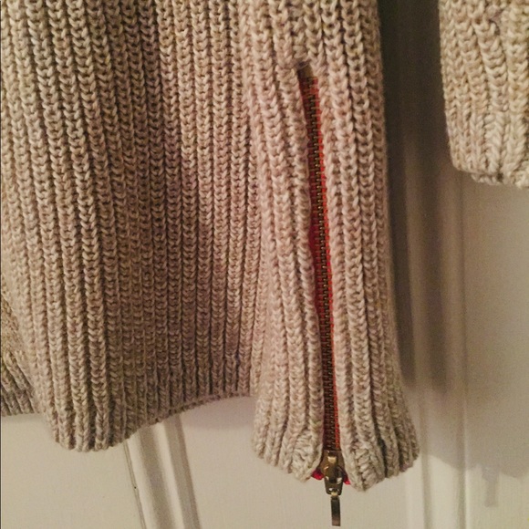 NWT Talbots V-Neck Sweater w/ Side Zip Detail - Picture 2 of 4